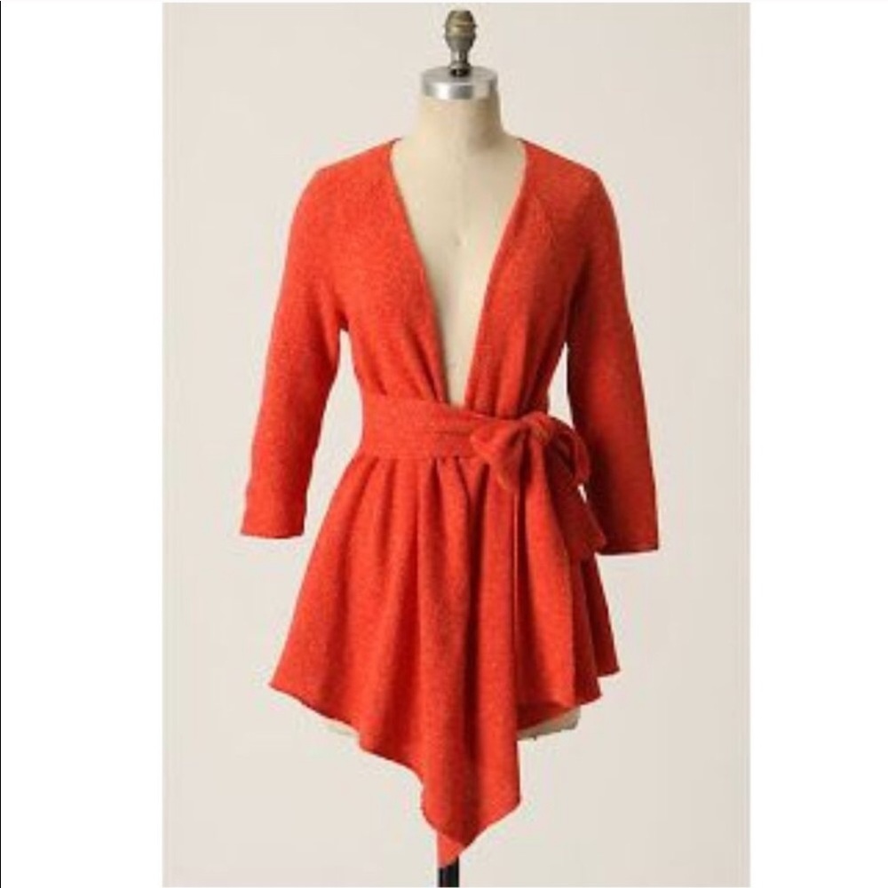 Anthropologie Canary Graceful Point Cardigan